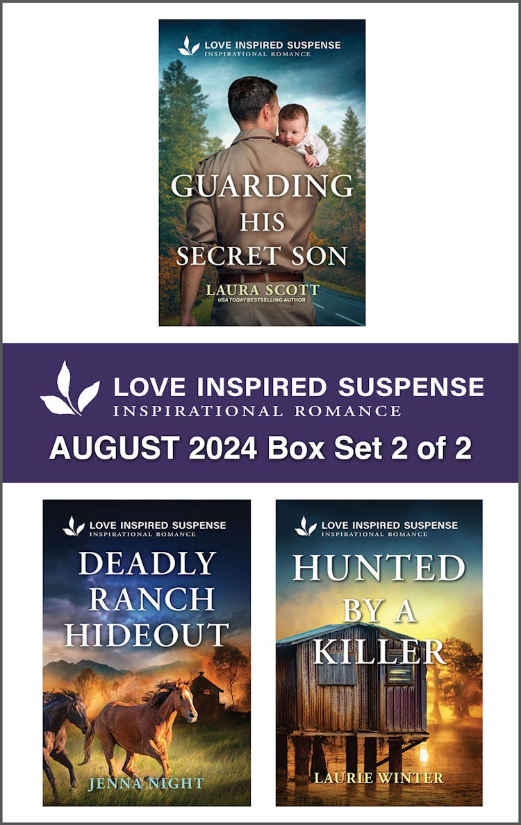 Cover image for Love Inspired Suspense August 2024 - Box Set 2 of 2/Guarding His Secret Son/Deadly Ranch Hideout/Hunted By A Killer, isbn: 9781038922205
