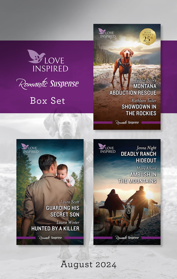 Cover image for Love Inspired Suspense Box Set August 2024/Montana Abduction Rescue/Showdown In The Rockies/Guarding His Secret Son/Hunted By A Killer/Deadly Ranch Hideout/Ambush In The Mountains, isbn: 9781038923226