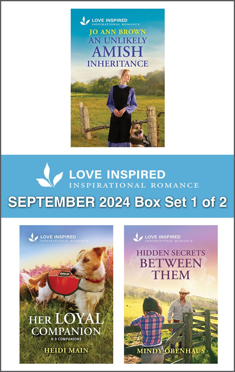 Cover image for Love Inspired September 2024 Box Set - 1 of 2/An Unlikely Amish Inheritance/Her Loyal Companion/Hidden Secrets Between Them, isbn: 9781038934314