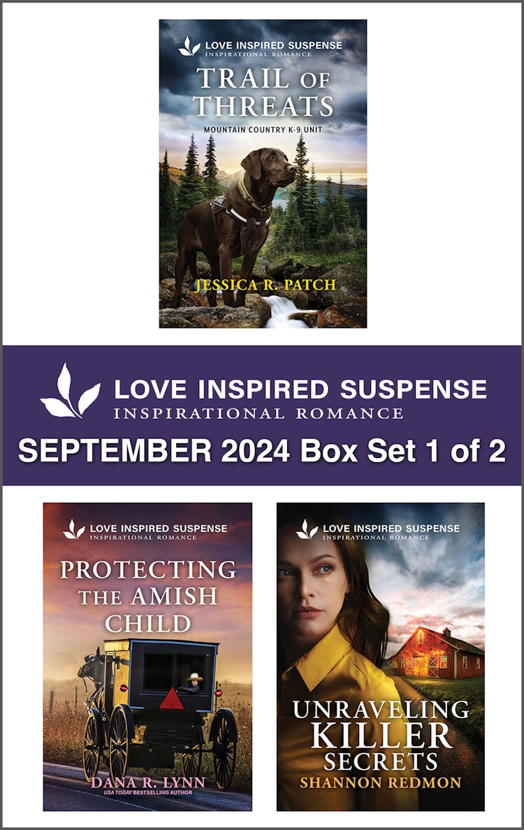 Cover image for Love Inspired Suspense September 2024 - Box Set 1 of 2/Trail Of Threats/Protecting The Amish Child/Unraveling Killer Secrets, isbn: 9781038934390