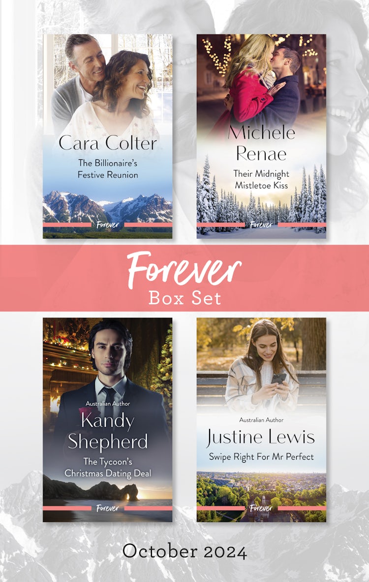 Cover image for Forever Box Set Oct 2024/The Billionaire's Festive Reunion/Their Midnight Mistletoe Kiss/The Tycoon's Christmas Dating Deal/Swipe Right For Mr Perfect, isbn: 9781038936073