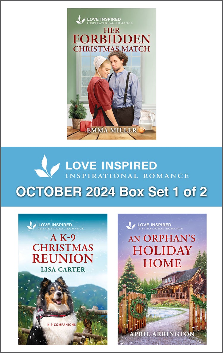 Cover image for Love Inspired October 2024 - Box Set 1 of 2/Her Forbidden Christmas Match/A K-9 Christmas Reunion/An Orphan's Holiday Home, isbn: 9781038937452
