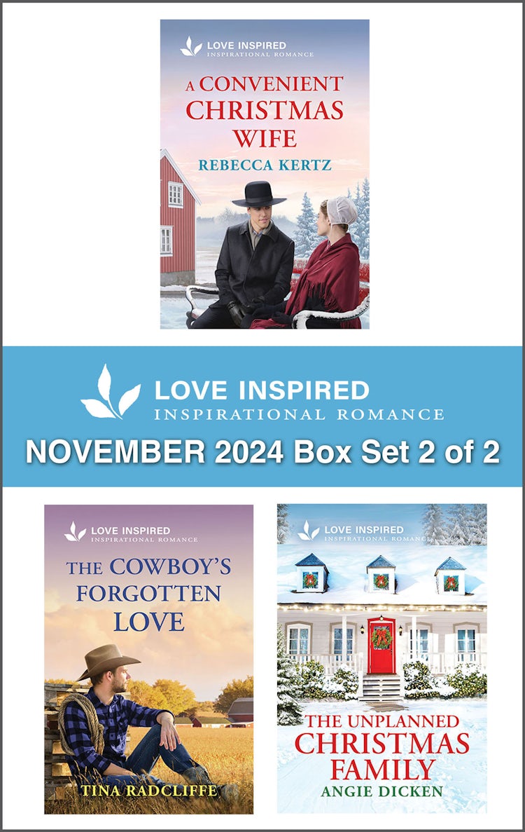 Cover image for Love Inspired November 2024 Box Set - 2 of 2/A Convenient Christmas Wife/The Cowboy's Forgotten Love/The Unplanned Christmas Family, isbn: 9781038938770