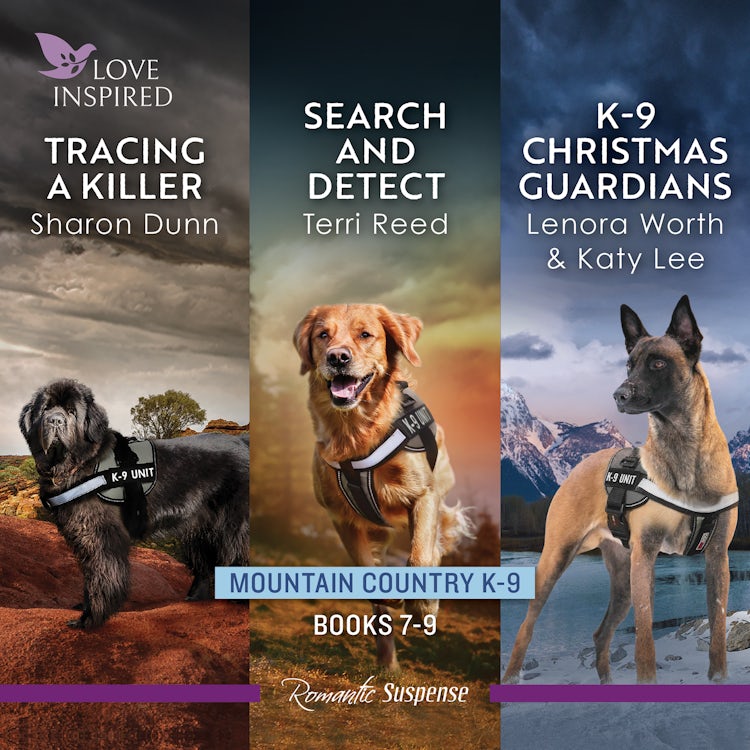 Cover image for Mountain Country K-9 Books 7-9/Tracing A Killer/Search And Detect/Christmas K-9 Guardians, isbn: 9781038941022