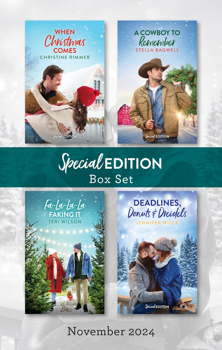 Cover image for Special Edition Box Set Nov 2024/When Christmas Comes/A Cowboy To Remember/Fa-La-La-La Faking It/Deadlines, Donuts &amp; Dreidels, isbn: 9781038941596