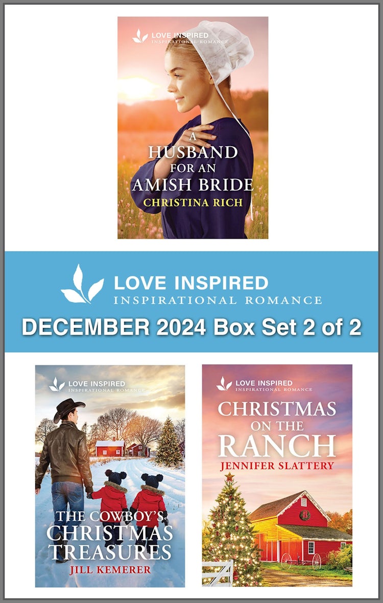 Cover image for Love Inspired December 2024 Box Set - 2 of 2/A Husband For An Amish Bride/The Cowboy's Christmas Treasures/Christmas On The Ranch, isbn: 9781038942128