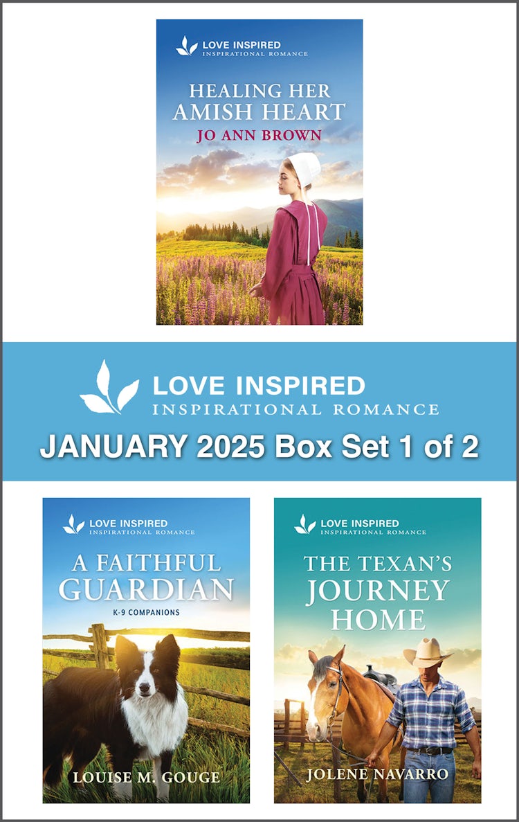 Cover image for Love Inspired January 2025 Box Set - 1 of 2/Healing Her Amish Heart/A Faithful Guardian/The Texan's Journey Home, isbn: 9781038944856