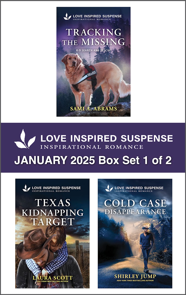 Cover image for Love Inspired Suspense January 2025 - Box Set 1 of 2/Tracking The Missing/Texas Kidnapping Target/Cold Case Disappearance, isbn: 9781038944931