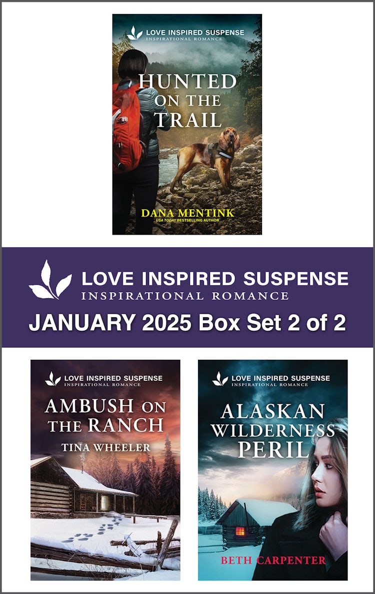 Cover image for Love Inspired Suspense January 2025 - Box Set 2 of 2/Hunted On The Trail/Ambush On The Ranch/Alaskan Wilderness Peril, isbn: 9781038944948