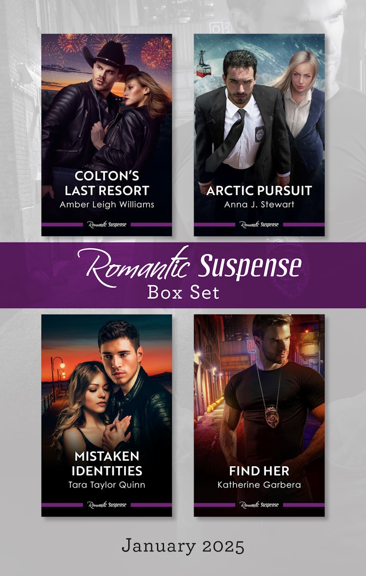 Cover image for Suspense Box Set Jan 2025/Colton's Last Resort/Arctic Pursuit/Mistaken Identities/Find Her, isbn: 9781038946003