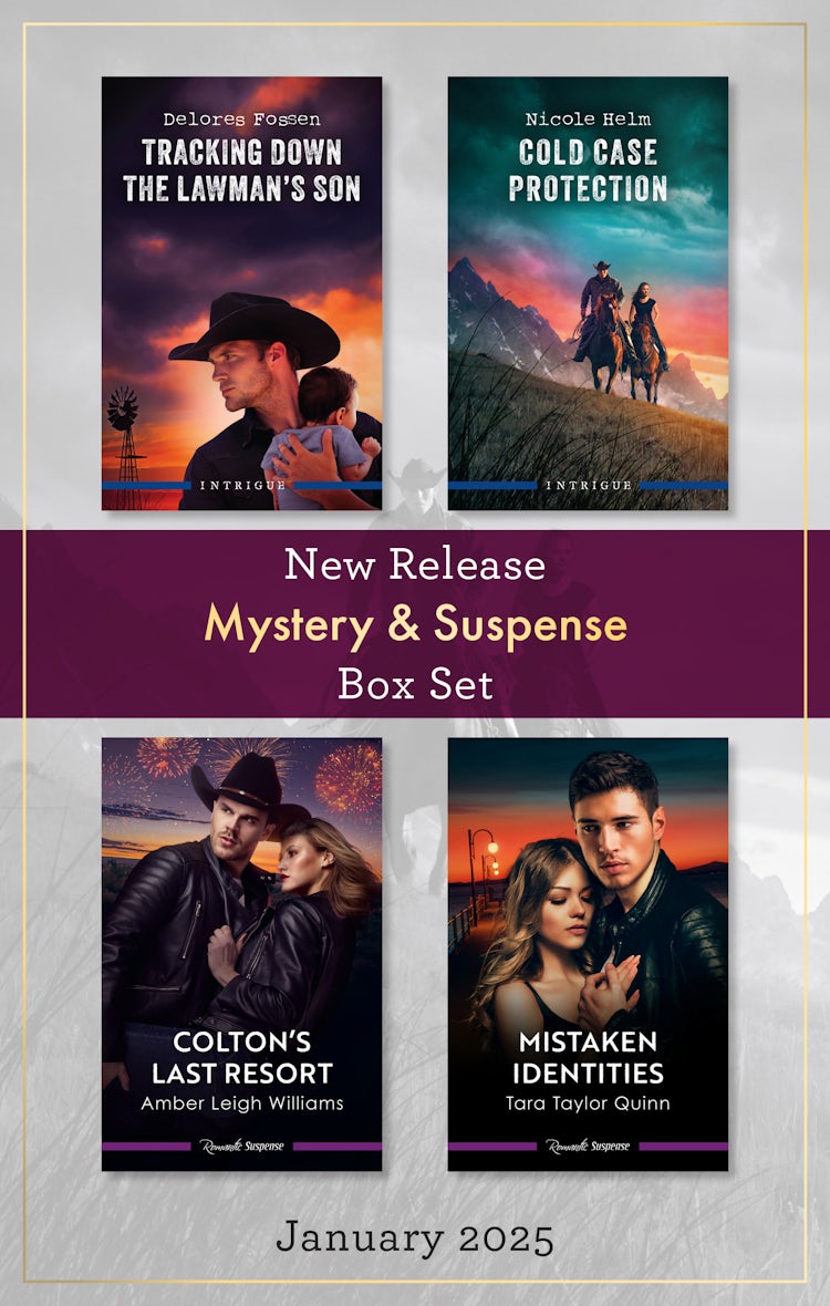 Cover image for Mystery & Suspense New Release Box Set Jan 2025/Tracking Down The Lawman's Son/Cold Case Protection/Colton's Last Resort/Mistaken Identities, isbn: 9781038947352