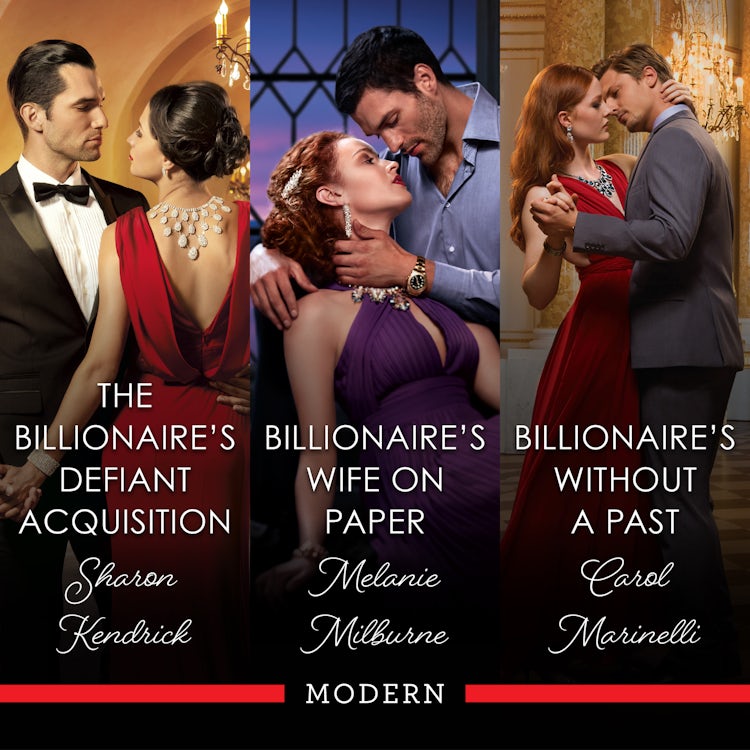 Cover image for The Billionaire's Defiant Acquisition/Billionaire's Wife On Paper/Billionaire Without A Past, isbn: 9781038948274