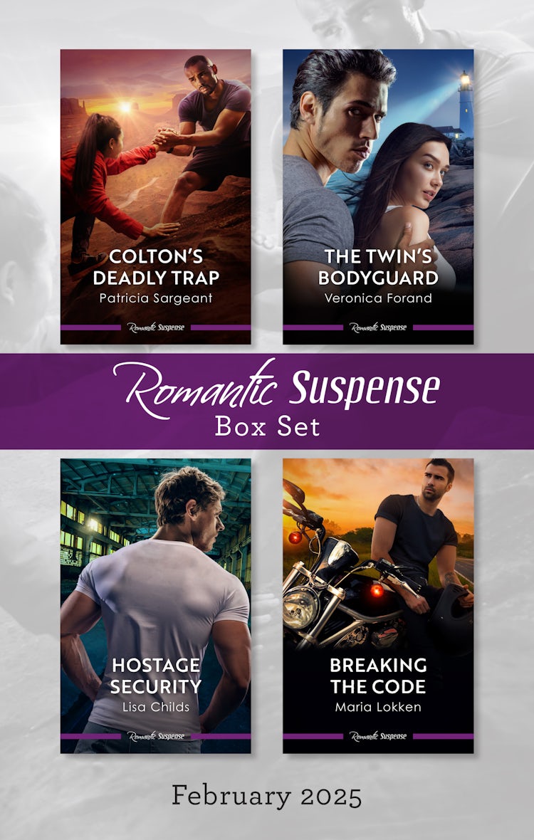 Cover image for Suspense Box Set Feb 2025/Colton's Deadly Trap/The Twin's Bodyguard/Hostage Security/Breaking The Code, isbn: 9781038949417