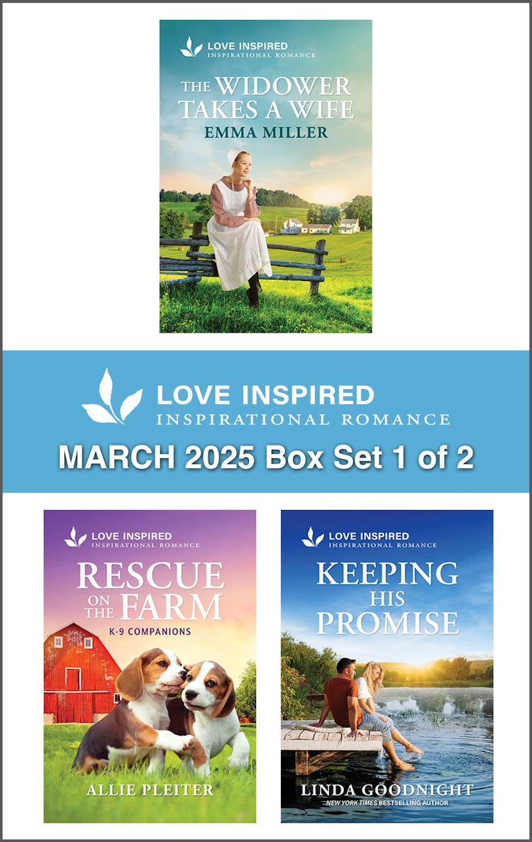 Cover image for Love Inspired March 2025 Box Set - 1 of 2/The Widower Takes A Wife/Rescue On The Farm/Keeping His Promise, isbn: 9781038949721