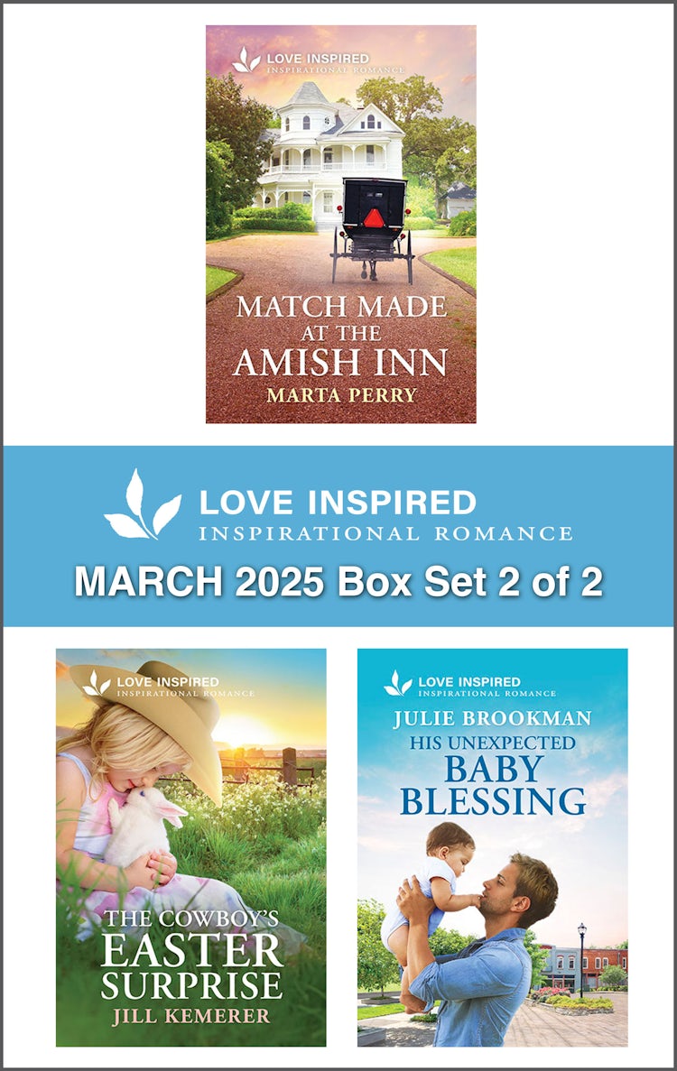 Cover image for Love Inspired March 2025 Box Set - 2 of 2/Match Made At The Amish Inn/The Cowboy's Easter Surprise/His Unexpected Baby Blessing, isbn: 9781038949738