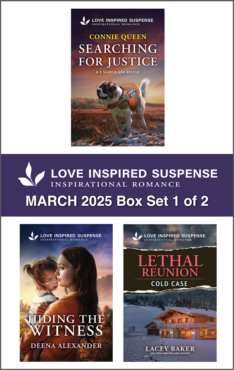 Cover image for Love Inspired Suspense March 2025 - Box Set 1 of 2/Searching For Justice/Hiding The Witness/Lethal Reunion, isbn: 9781038949806