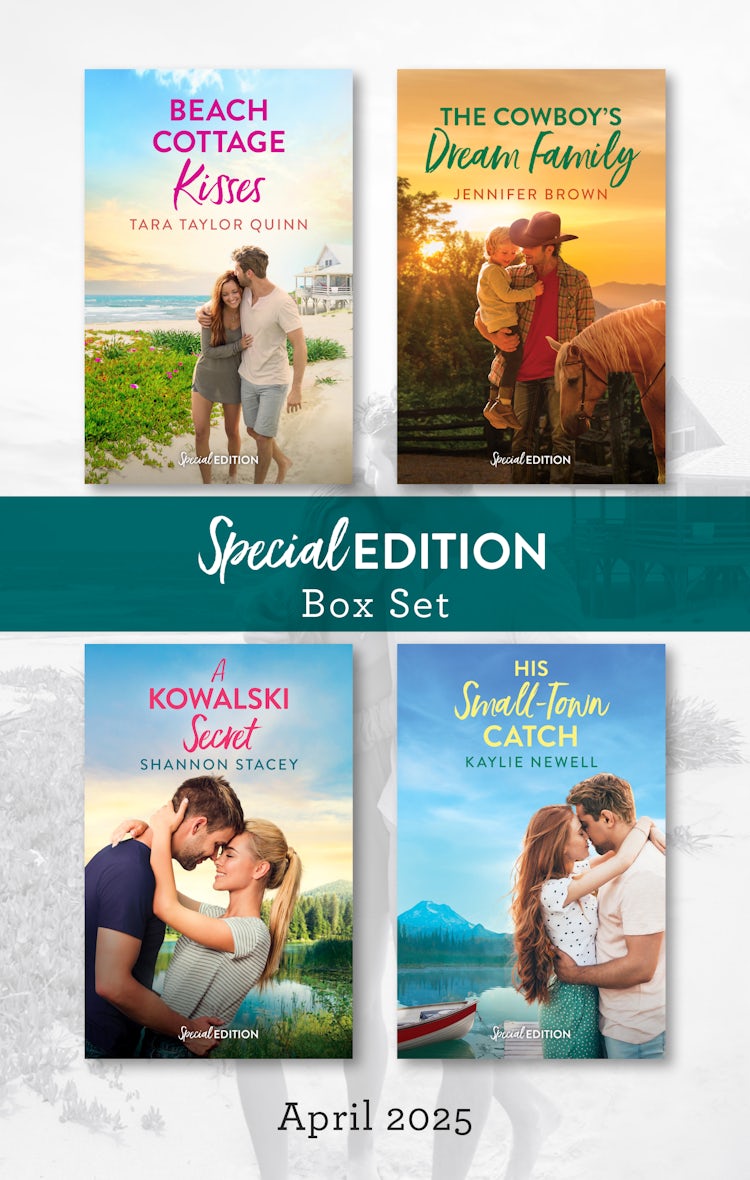 Cover image for Special Edition Box Set April 2025/Beach Cottage Kisses/The Cowboy's Dream Family/A Kowalski Secret/His Small-Town Catch, isbn: 9781038950505