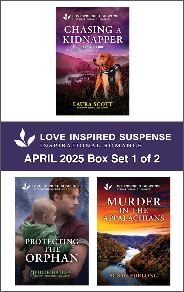 Cover image for Love Inspired Suspense April 2025 - Box Set 1 of 2/Chasing A Kidnapper/Protecting The Orphan/Murder In The Appalachians, isbn: 9781038953360