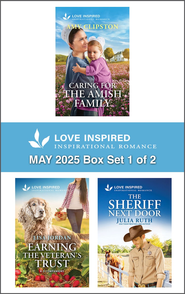 Cover image for Love Inspired May 2025 Box Set 1 of 2/Caring For The Amish Family/Earning The Veteran's Trust/The Sheriff Next Door, isbn: 9781038954671