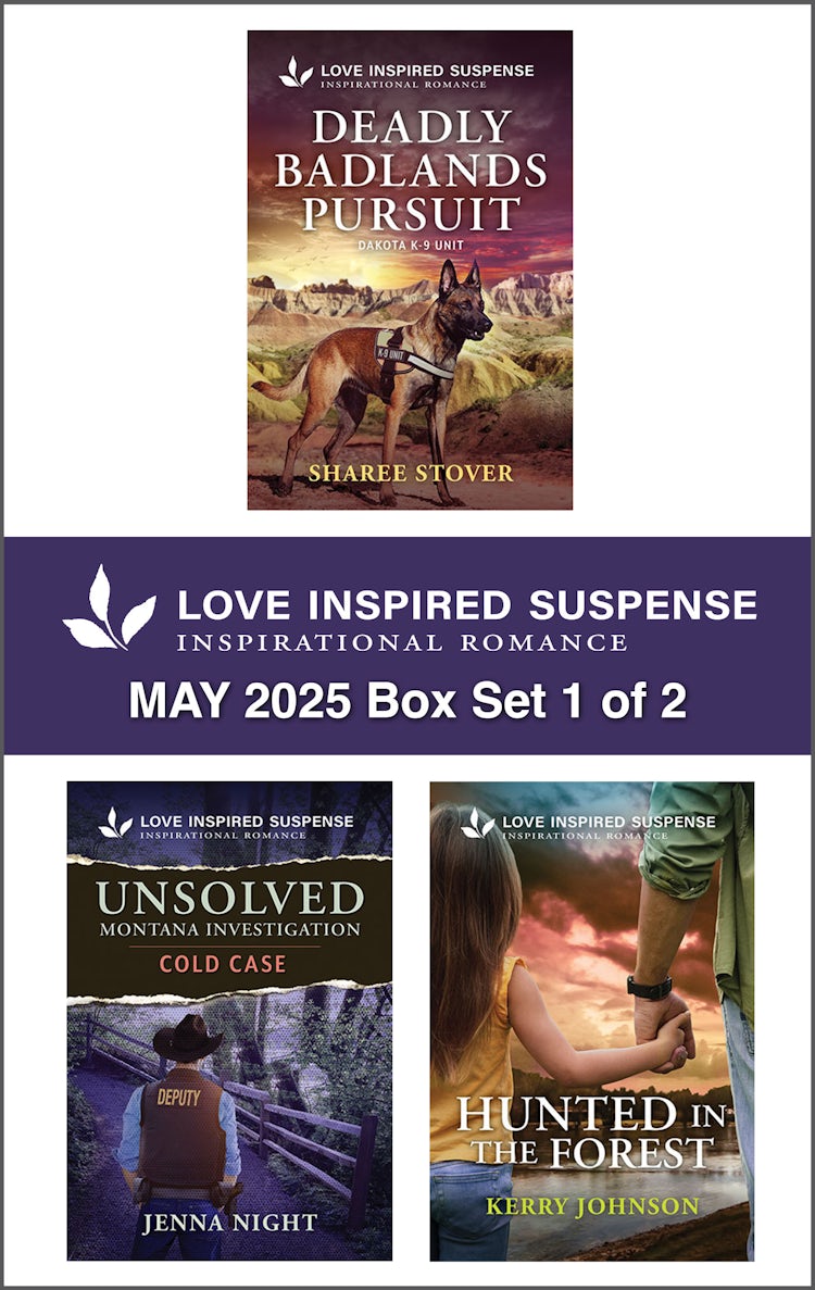Cover image for Love Inspired Suspense May 2025 - Box Set 1 of 2/Deadly Badlands Pursuit/Unsolved Montana Investigation/Hunted In The Forest, isbn: 9781038954756