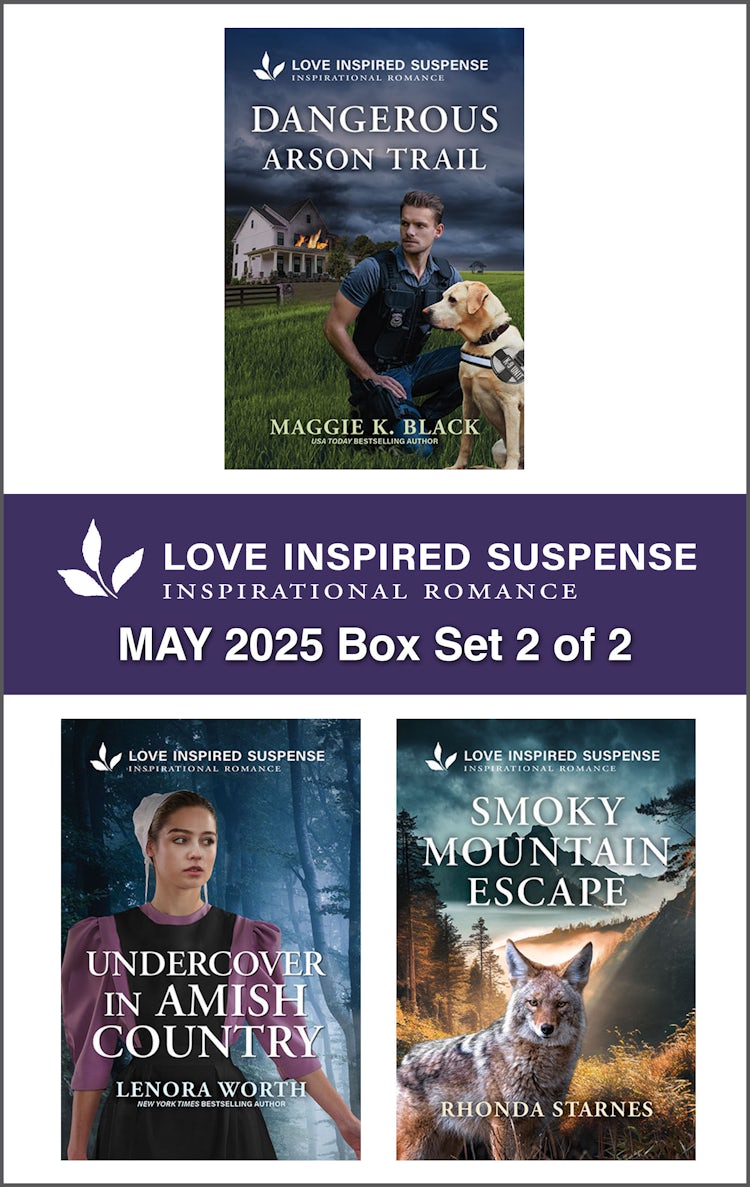 Cover image for Love Inspired Suspense May 2025 - Box Set 2 of 2/Dangerous Arson Trail/Undercover In Amish Country/Smoky Mountain Escape, isbn: 9781038954763
