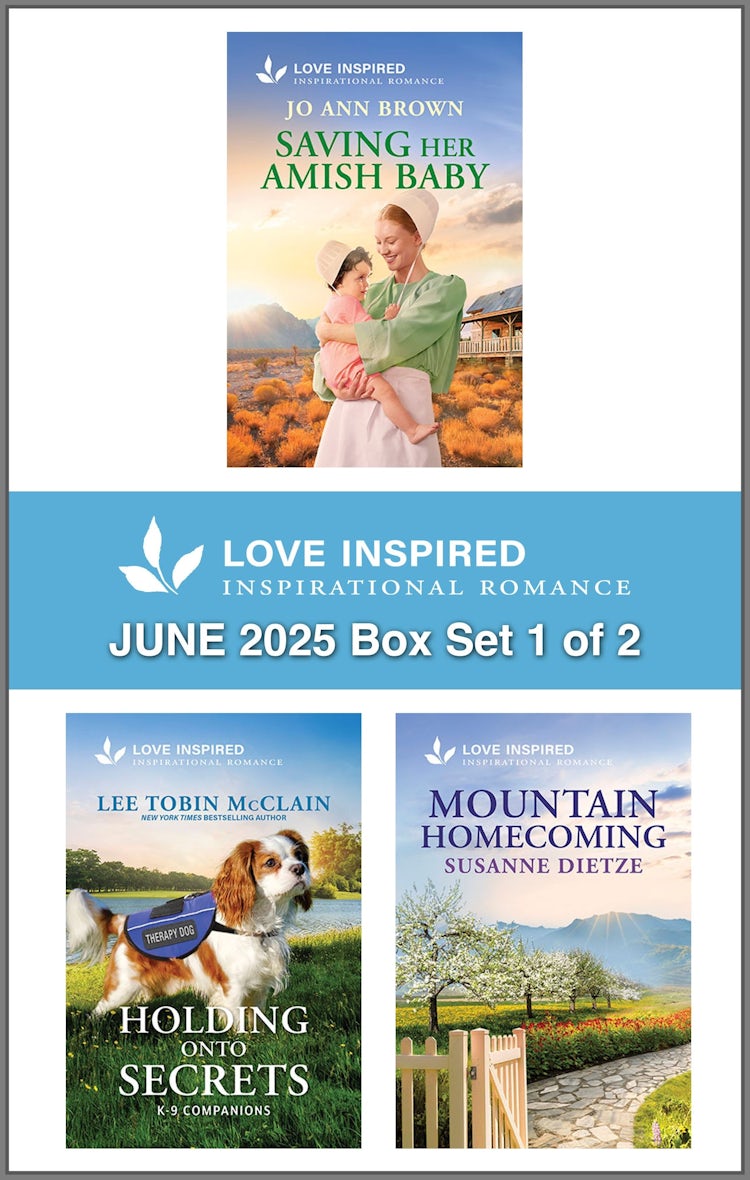 Cover image for Love Inspired June 2025 Box Set 1 of 2/Saving Her Amish Baby/Holding Onto Secrets/Mountain Homecoming, isbn: 9781038955647