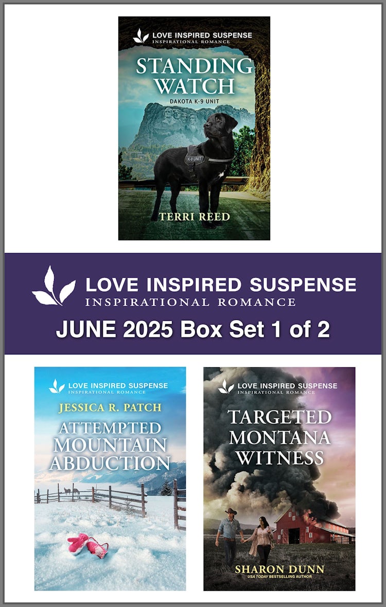 Cover image for Love Inspired Suspense June 2025 - Box Set 1 of 2/Standing Watch/Attempted Mountain Abduction/Targeted Montana Witness, isbn: 9781038955722