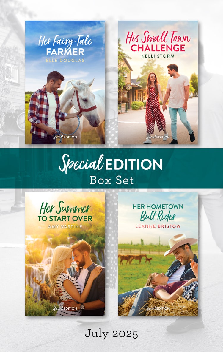 Cover image for Special Edition Box Set July 2025/Her Fairy-Tale Farmer/His Small-Town Challenge/Her Summer To Start Over/Her Hometown Bull Rider, isbn: 9781038958310