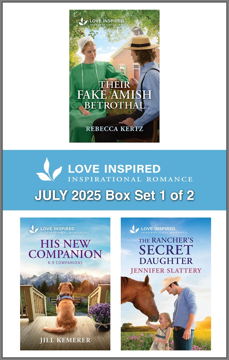 Cover image for Love Inspired July 2025 Box Set 1 of 2/Their Fake Amish Betrothal/His New Companion/The Rancher's Secret Daughter, isbn: 9781038959393
