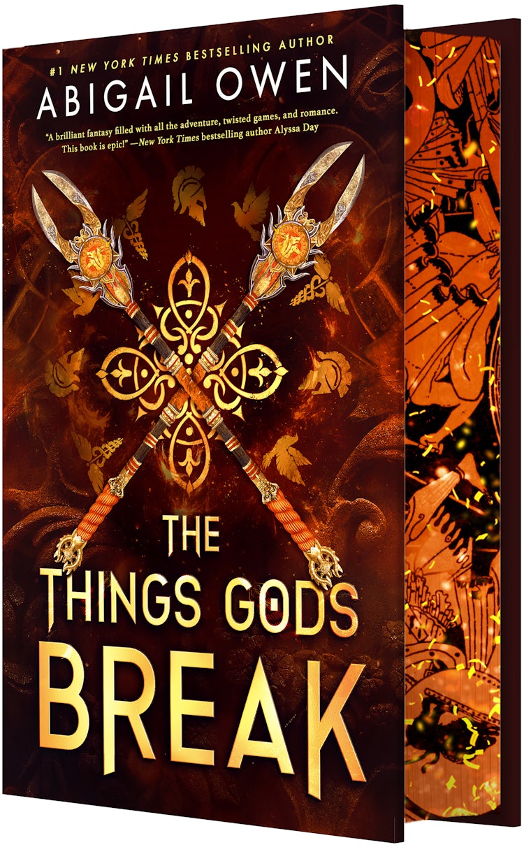 Cover image for The Things Gods Break: the unmissable new 2025 sequel to the international bestselling Greek Gods romantasy The Games Gods Play, isbn: 9781038960412