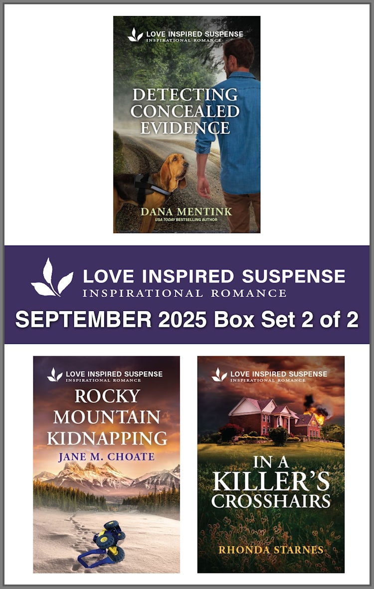Cover image for Love Inspired Suspense September 2025 - Box Set 2 of 2/Detecting Concealed Evidence/Rocky Mountain Kidnapping/In A Killer's Crosshairs, isbn: 9781038962782