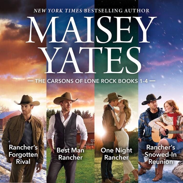 Cover image for The Carsons Of Lone Rock Books 1-4/Rancher's Forgotten Rival/Best Man Rancher/One Night Rancher/Rancher's Snowed-In Reunion, isbn: 9781038963710