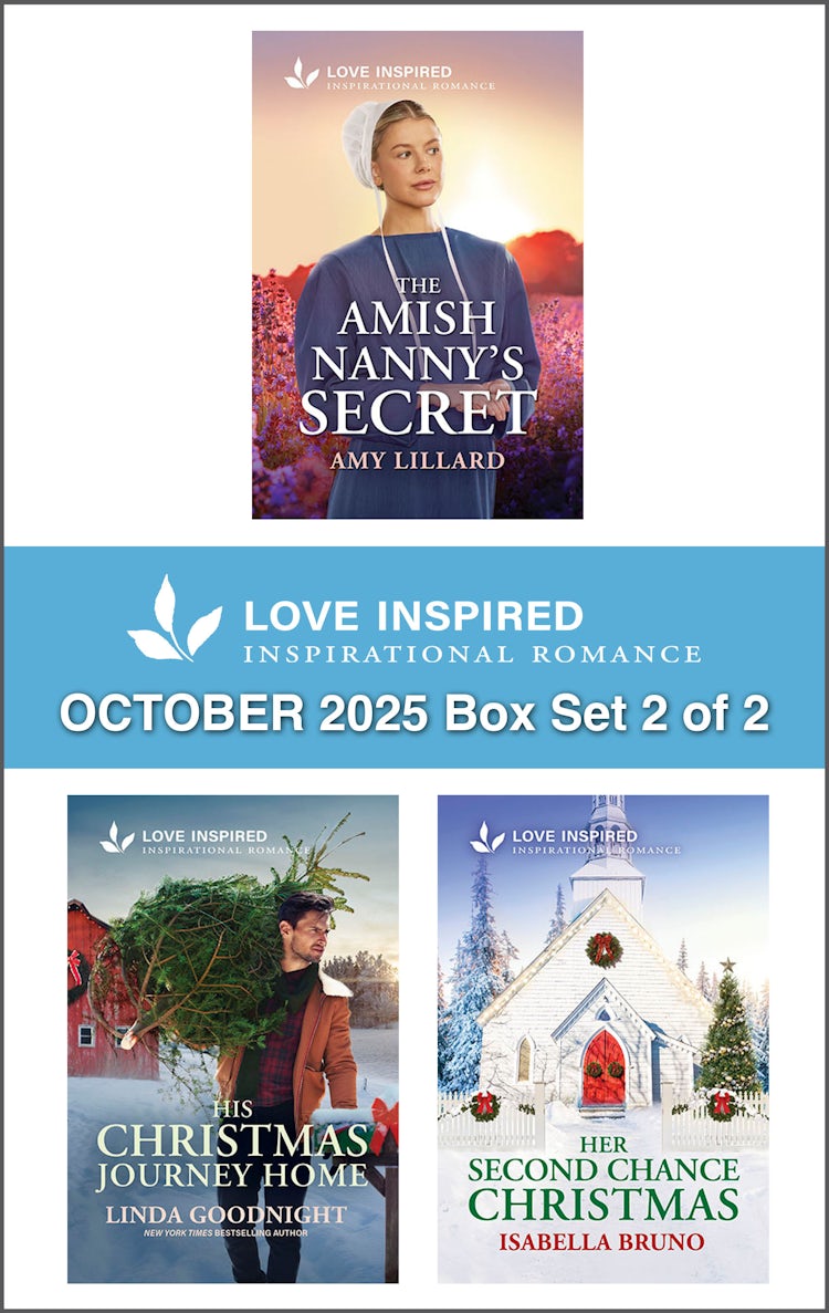 Cover image for Love Inspired October 2025 Box Set - 2 of 2/The Amish Nanny's Secret/His Christmas Journey Home/Her Second Chance Christmas, isbn: 9781038964342