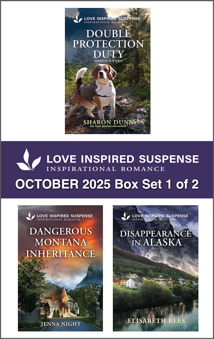 Cover image for Love Inspired Suspense October 2025 - Box Set 1 of 2/Double Protection Duty/Dangerous Montana Inheritance/Disappearance In Alaska, isbn: 9781038964410