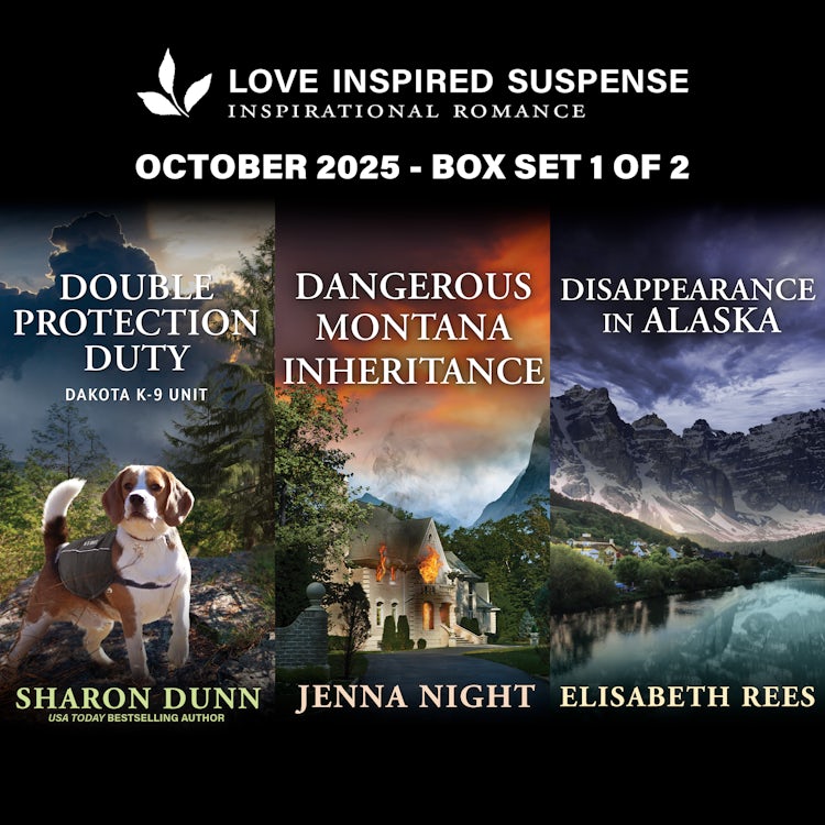 Cover image for Love Inspired Suspense October 2025 - Box Set 1 of 2/Double Protection Duty/Dangerous Montana Inheritance/Disappearance In Alaska, isbn: 9781038968845