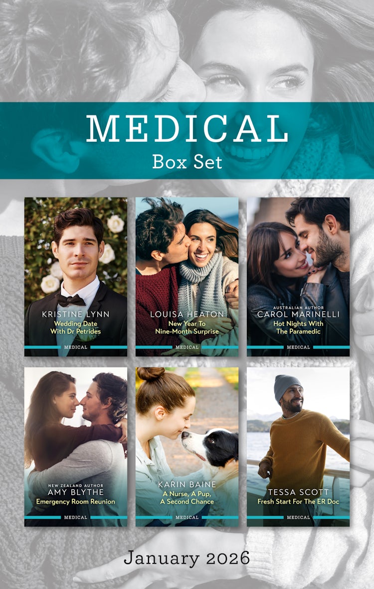 Cover image for Medical Box Set January 2026/Wedding Date With Dr Petrides/New Year To Nine-Month Surprise/Hot Nights With The Paramedic/A Nurse, A Pup, A Second Chance/Fresh Start For The ER Doc, isbn: 9781038971852