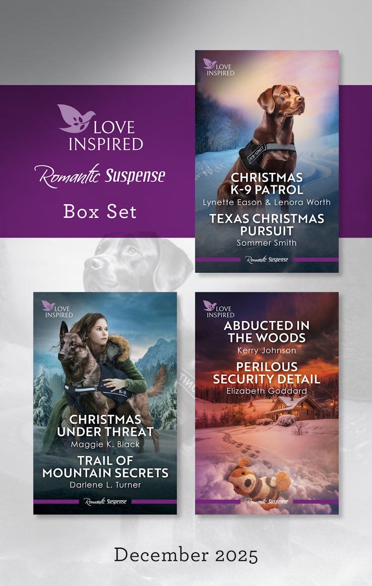 Cover image for Love Inspired Suspense Box Set December 2025/Deadly Christmas Trap/Dangerous Holiday Manhunt/Texas Christmas Pursuit/Christmas Under Threat/Trail Of Mountain Secrets/Abducted In The Woods/Perilous Sec, isbn: 9781038972187