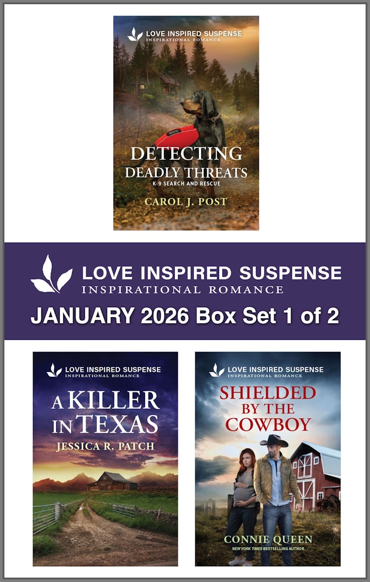 Cover image for Love Inspired Suspense January 2026 - Box Set 1 of 2/Detecting Deadly Threats/A Killer In Texas/Shielded By The Cowboy, isbn: 9781038973542