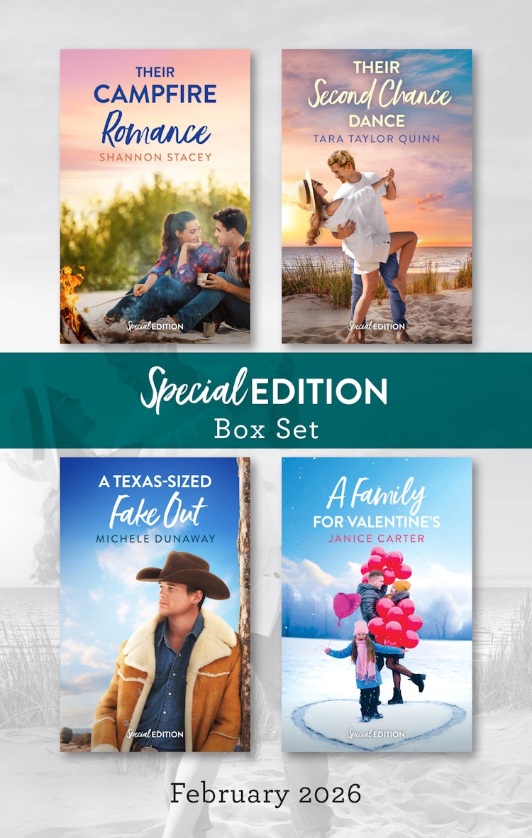 Cover image for Special Edition Box Set February 2026/Their Campfire Romance/Their Second Chance Dance/A Texas-Sized Fake Out/A Family For Valentine's, isbn: 9781038975744
