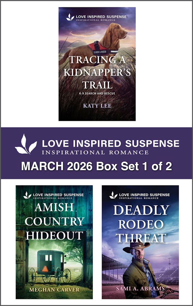 Cover image for Love Inspired Suspense March 2026 - Box Set 1 of 2/Tracing A Kidnapper's Trail/Amish Country Hideout/Exposing Killer Secrets, isbn: 9781038977168