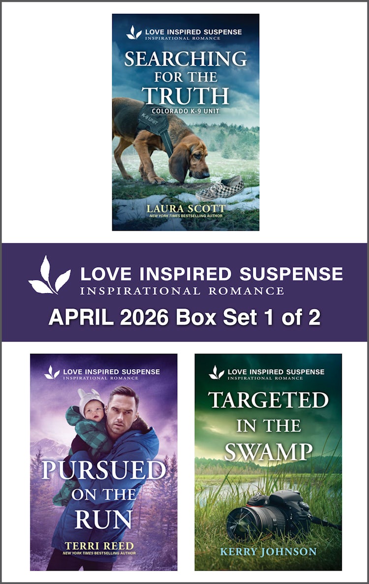 Cover image for Love Inspired Suspense April 2026 - Box Set 1 of 2/Searching For The Truth/Pursued On The Run/Targeted In The Swamp, isbn: 9781038979865