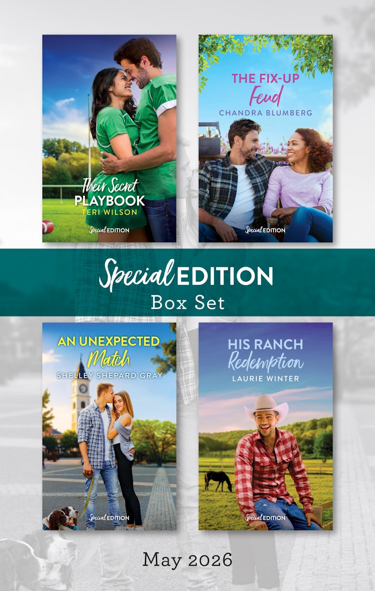 Cover image for Special Edition Box Set May 2026/Their Secret Playbook/The Fix-Up Feud/An Unexpected Match/His Ranch Redemption, isbn: 9781038981073