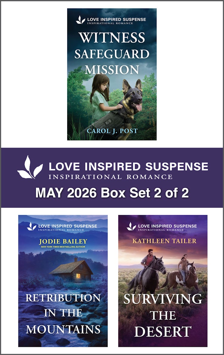 Cover image for Love Inspired Suspense May 2026 - Box Set 2 of 2/Witness Safeguard Mission/Retribution In The Mountains/Surviving The Desert, isbn: 9781038982124