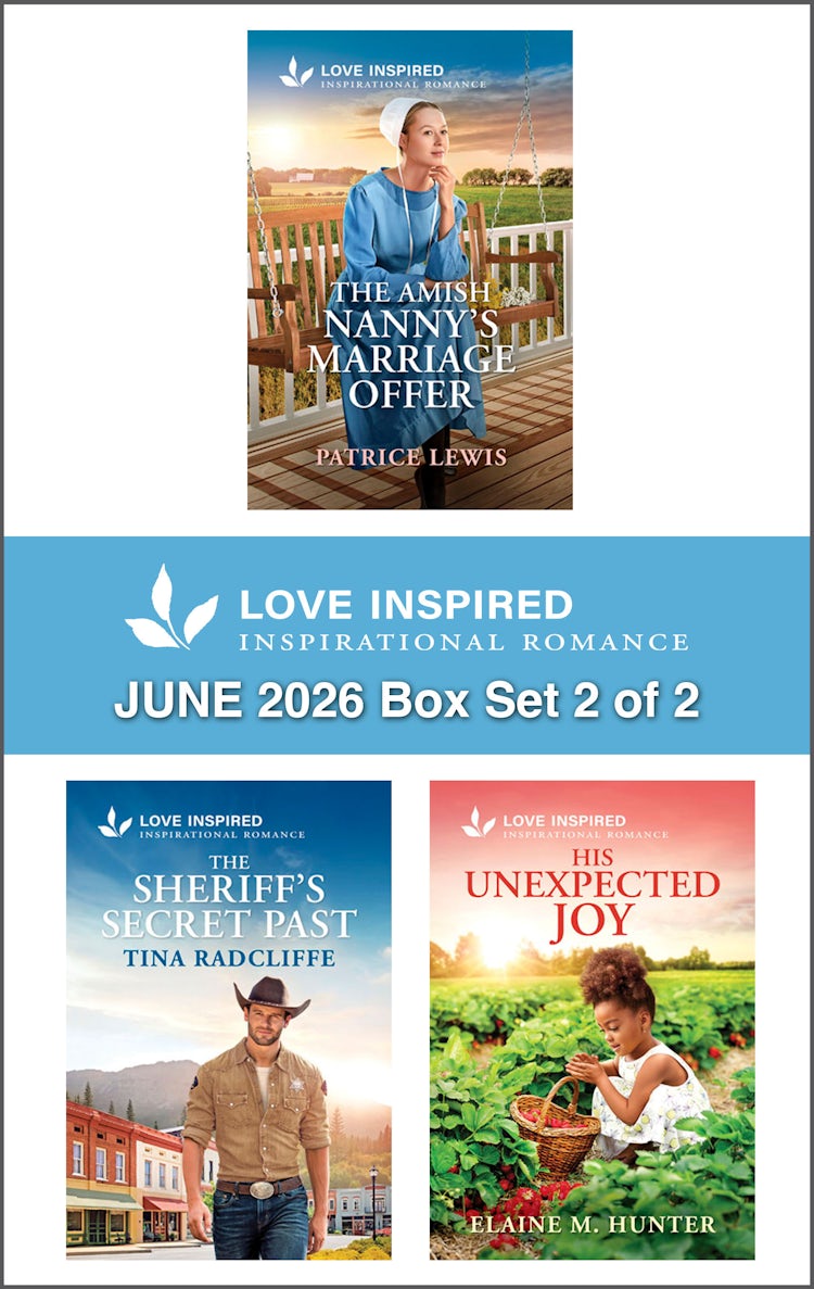 Cover image for Love Inspired June 2026 Box Set - 2 of 2/The Amish Nanny's Marriage Offer/The Sheriff's Secret Past/His Unexpected Joy, isbn: 9781038985484