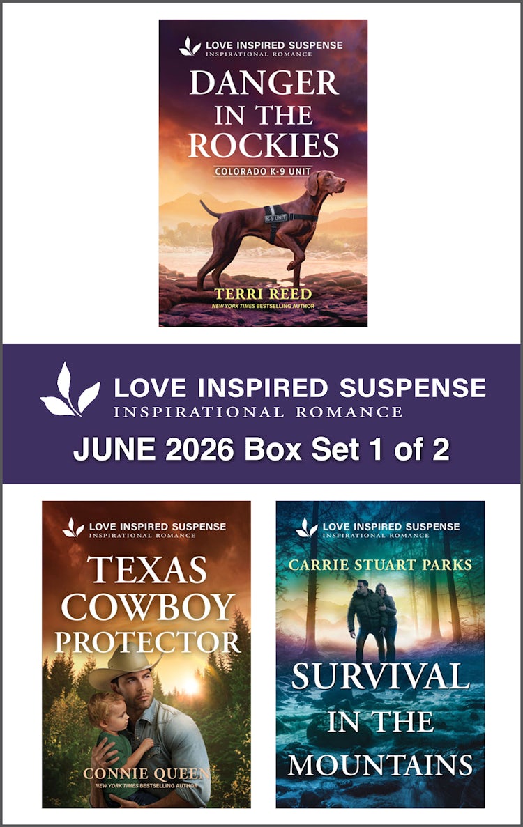 Cover image for Love Inspired Suspense June 2026 Box Set - 1 of 2/Danger In The Rockies/Texas Cowboy Protector/Survival In The Mountains, isbn: 9781038985552