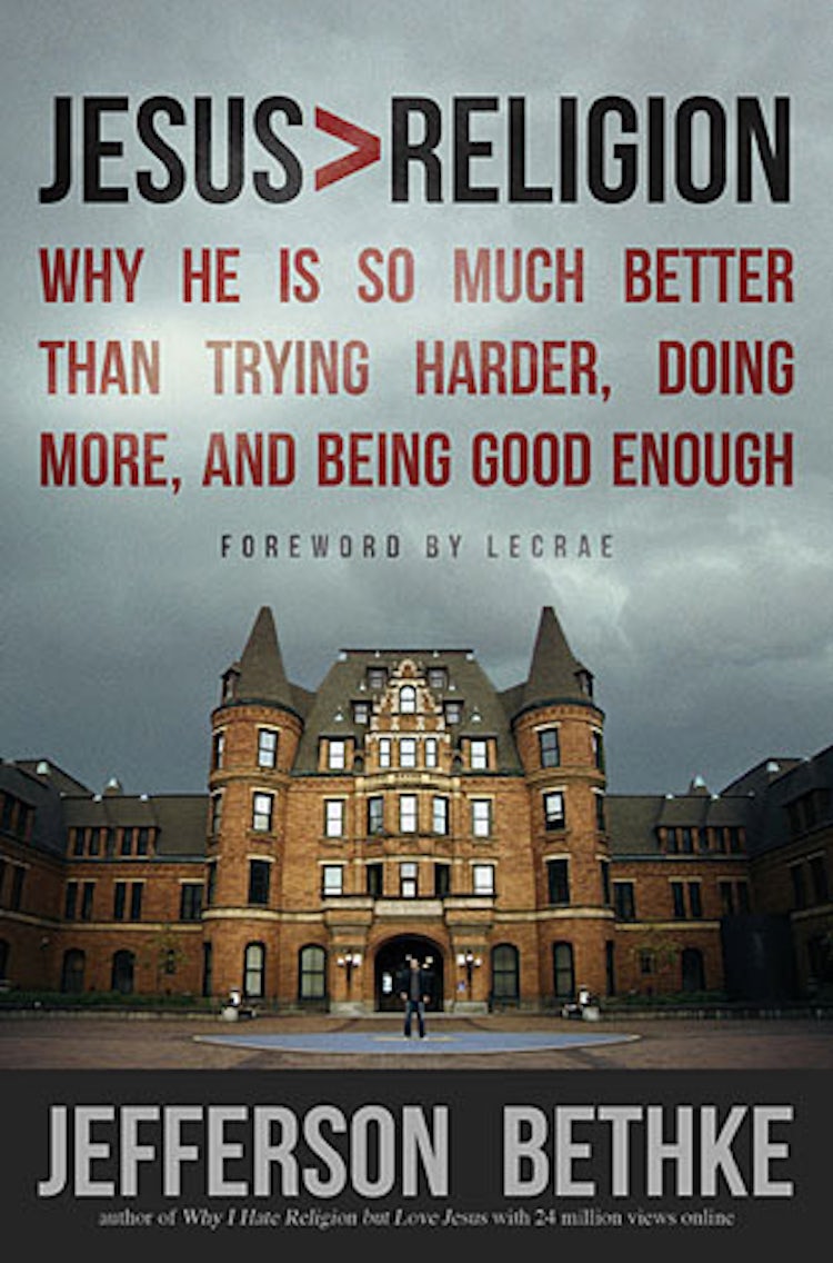 Cover image for Jesus > Religion: Why He Is So Much Better Than Trying Harder, Doing More, and Being Good Enough, isbn: 9781400205394