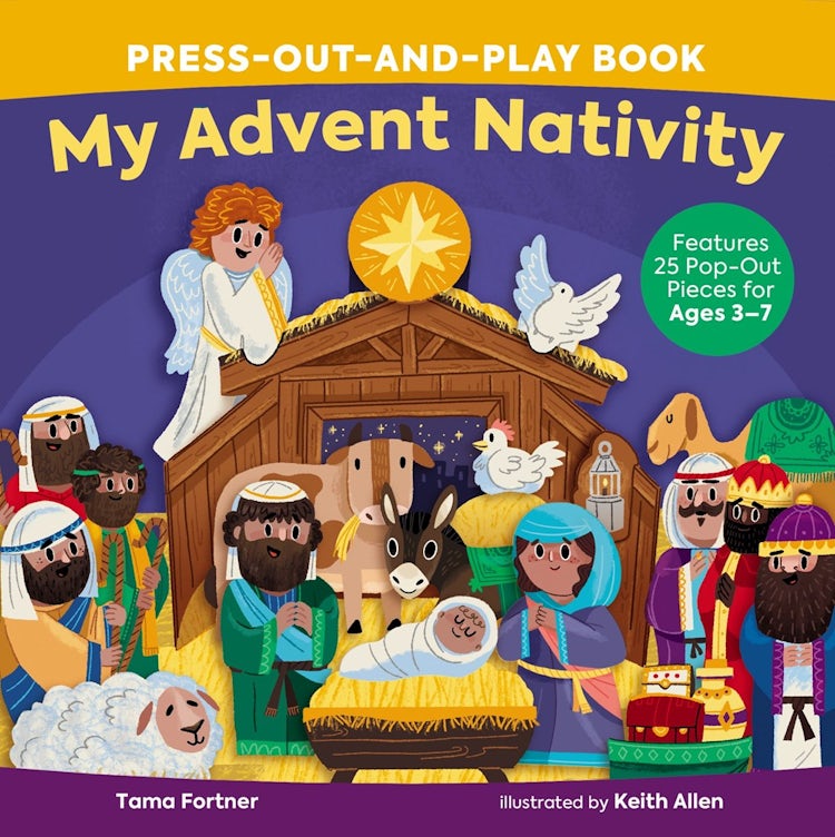 Cover image for My Advent Nativity Press-Out-and-Play Book: Features 25 Pop-Out Pieces for Ages 3-7, isbn: 9781400231850