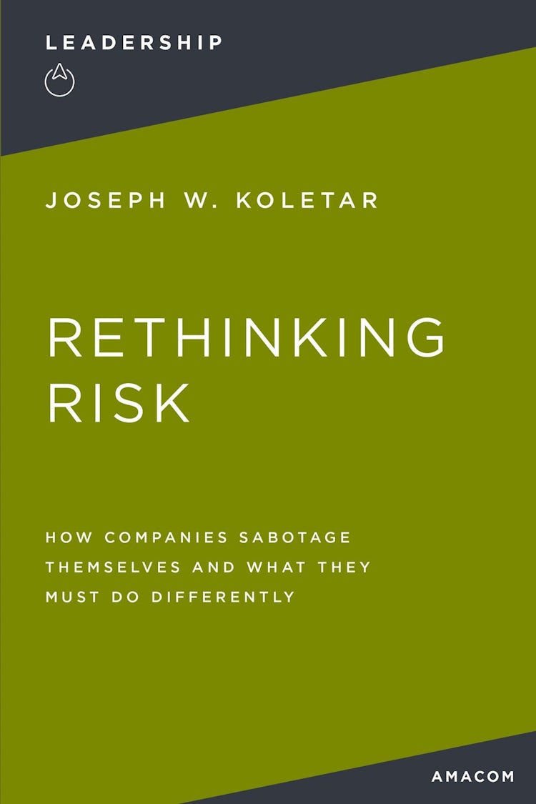 Cover image for Rethinking Risk: How Companies Sabotage Themselves and What They Must Do Differently, isbn: 9781400232444