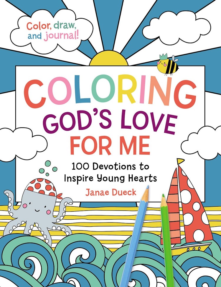 Cover image for Coloring God's Love for Me: 100 Devotions to Inspire Young Hearts, isbn: 9781400236343