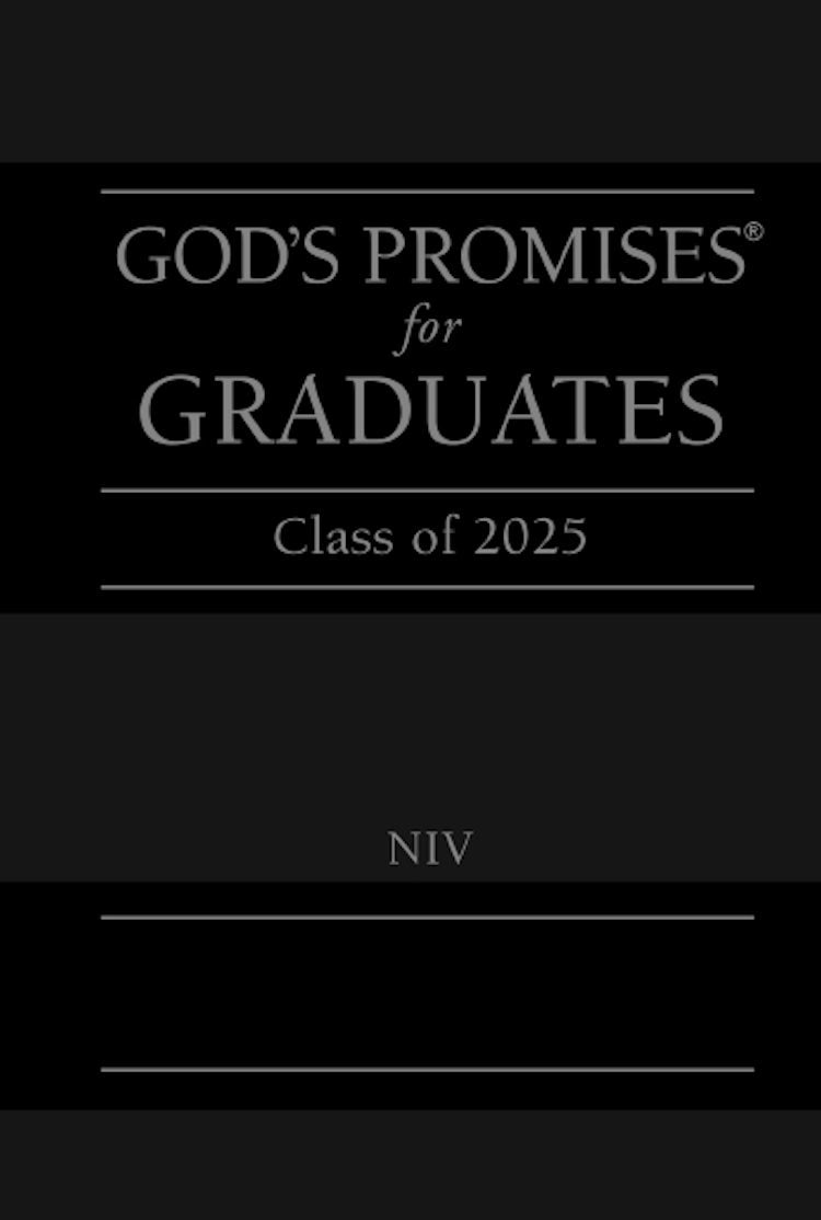 Cover image for God's Promises For Graduates: Class Of 2025 [Black NIV], isbn: 9781400251278